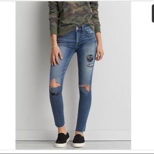 American Eagle Jegging Patch Embroidered